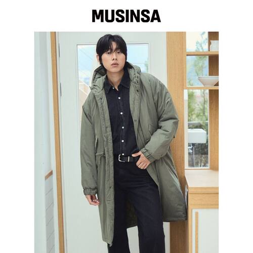 WEDNESDAY OASIS M-65 鱼尾连帽羽绒外套_KHAKI 韩国官网直邮进口