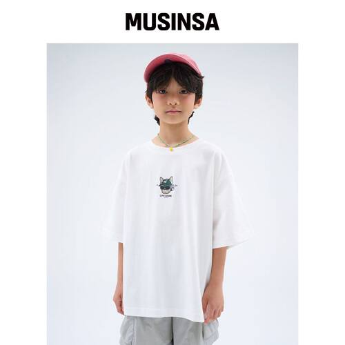 LIFEWORK KIDS 儿童) 酷Hip-Hop短袖T恤 MUSINSA韩国官网直邮进口