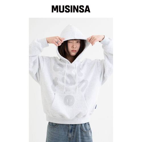 ISTKUNST ATTUNE 连帽卫衣_浅灰色(IK2FFMM404A)韩国官网直邮进口