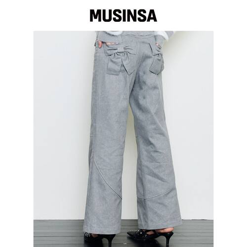 LUVISTRUE EV STITCH 口袋裤（灰色） MUSINSA韩国官网直邮进口