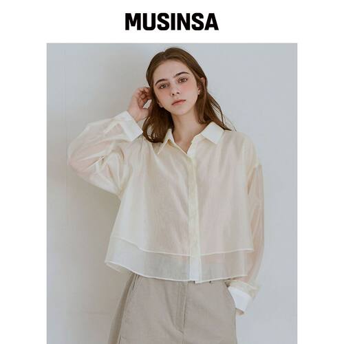 LUSIDA ERWIN 双层衬衫_2 Colors MUSINSA韩国官网直邮进口