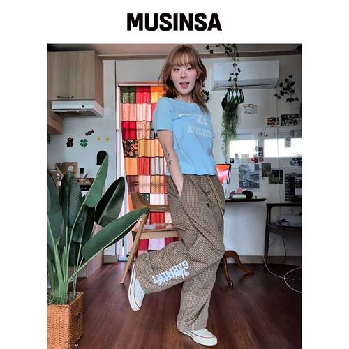 UNIVERSE GARMENT 格纹降落伞短裤_BROWN MUSINS韩国官网直邮进口
