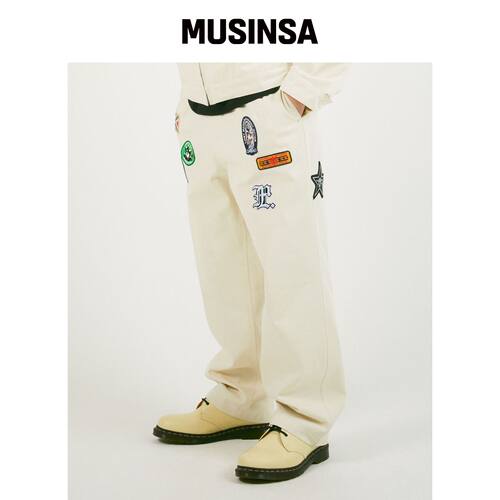 LMC WAPPEN 宽松工作裤 象牙色 MUSINSA韩国官网直邮进口