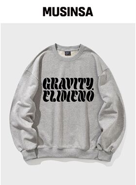 ELIMENO EL GRAPHITE 宽松版型卫衣 灰色（黑色韩国官网直邮进口