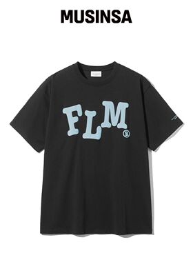 FILLUMINATE FLM 波浪logo T恤-黑色韩国官网直邮进口