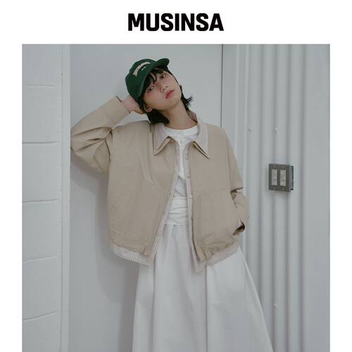 LAP 衬衫拼色毛绒夹克 AS1WZ262 MUSINSA韩国官网直邮进口