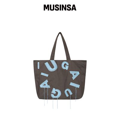 IUGAMAKARAS IUGA 大号购物袋（炭灰色） MUSINS韩国官网直邮进口