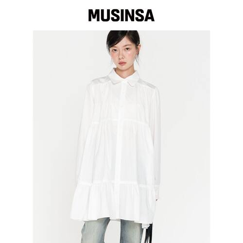 HIGH SCHOOL DISCO 褶皱衬衫连衣裙 MUSINSA韩国直邮官网直邮进口