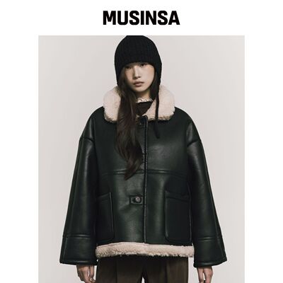 NICK&NICOLE 可翻转皮革 MUSTANG_BLACK韩国官网直邮进口