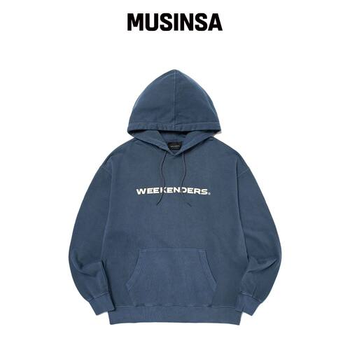 WKNDRS WEEKENDERS 连帽卫衣（深蓝色） MUSINSA韩国官网直邮进口
