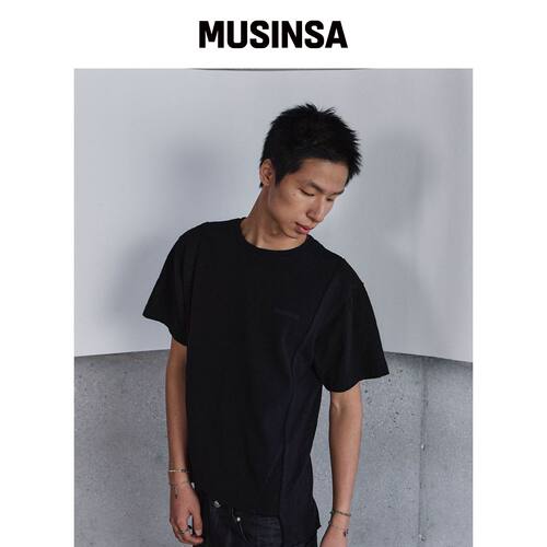 9999ARCHIVE 解构感粗纺T恤 MUSINSA韩国官网直邮进口