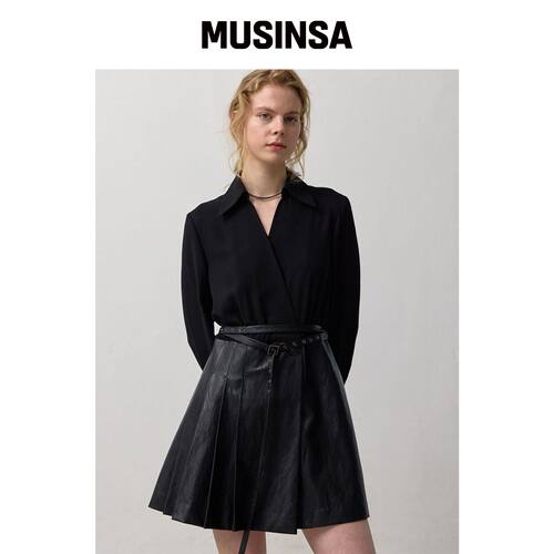 PUBLICKA X PALOMA DRESS 黑色韩国官网直邮进口MUSINSA