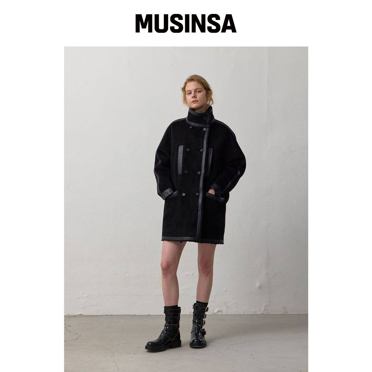 PUBLICKA X JUDE COAT 黑色 MUSINSA韩国官网直邮进口