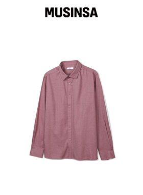 NOTIG FLAN MELAAN SOLID CASUAL 衬衫 RED_OKW2韩国官网直邮进口