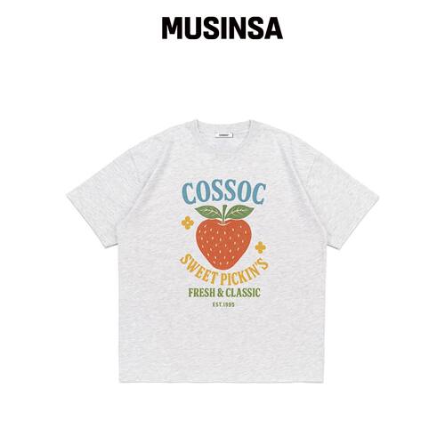 COSO 非常宽松的T恤（浅灰色） MUSINSA韩国官网直邮进口