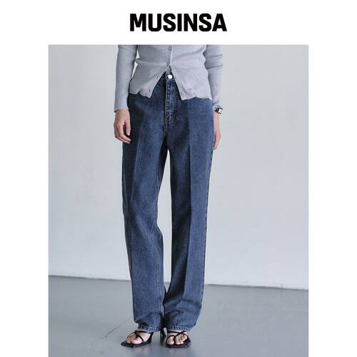 DECET WOMEN Signature Straight Jeans DCWPT00韩国官网直邮进口