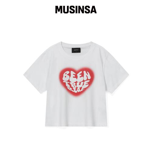 BEENTRILL NEWYORK WOMEN'S BTR 心形 T恤（OFF 韩国官网直邮进口