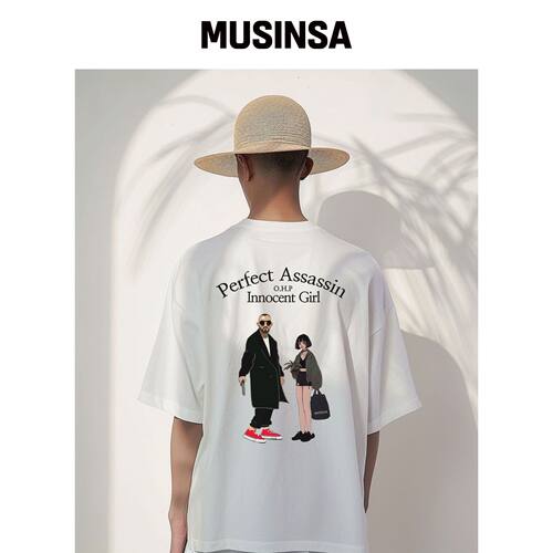OHP OHP X QUIRK b杀手与少女半袖T恤 MUSINSA韩国直邮官方正品