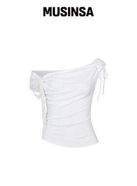 PAINORPLEASURE ANGEL STRAP TOP 白色韩国官网直邮进口