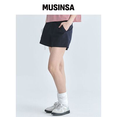 CGP (女款) 棉质休闲短裤-深海军蓝 MUSINSA韩国官网直邮进口