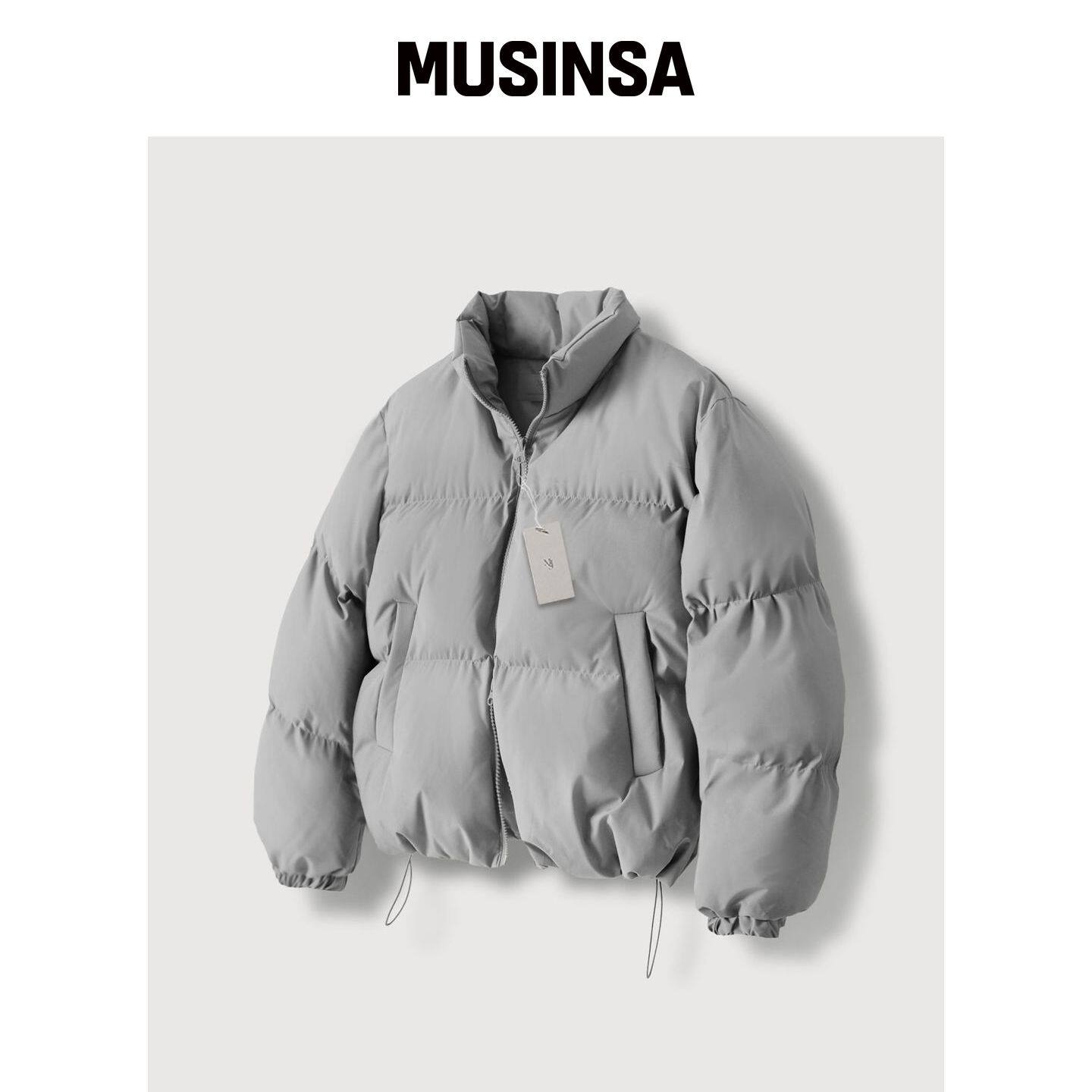 MOOD INSIDE 男女通用短款羽绒服_灰色 MUSINSA韩国官网直邮进口