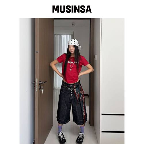 STEEPC Lazy INDIGO 百慕大短裤 MUSINSA韩国官网直邮进口