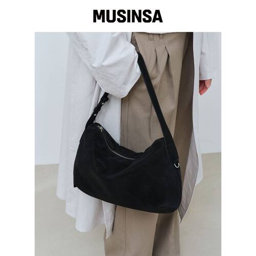 OVHEE NES hobo包 Nessa Hobo Bag_黑色 MUSINSA韩国官网直邮进口