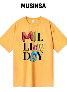 MILLION DAY MILLION COZY OVER T-SHIRT韩国官网直邮进口MUSINSA