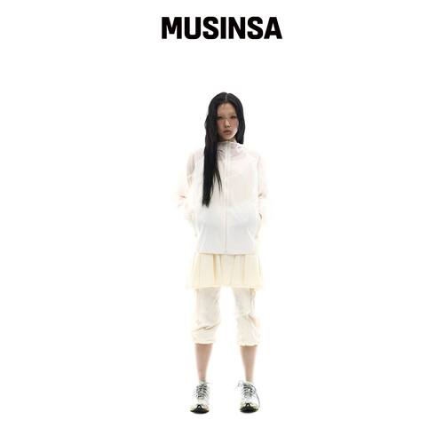 OJOS 拼接轻便风衣 / 象牙色 MUSINSA韩国官网直邮进口