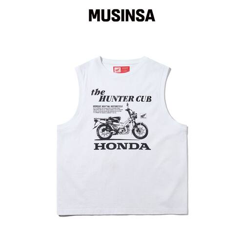 PHYPS MOTORCYCLE Hunter Cub 无袖白色上衣 MUS韩国官网直邮进口
