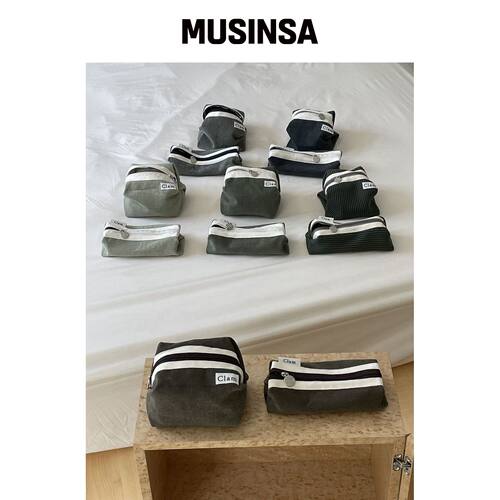 CLAM 卡其系列化妆包&铅笔盒 (6色) MUSINSA韩国官网直邮进口