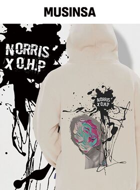 OHP OHP X NORRIS b0922 绒面连帽卫衣韩国官网直邮进口MUSINSA
