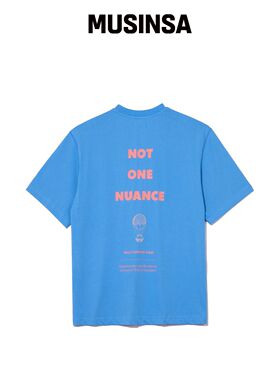 NONTYPE BACK BALLOON 宽松软款T恤（蓝色）韩国官网直邮进口