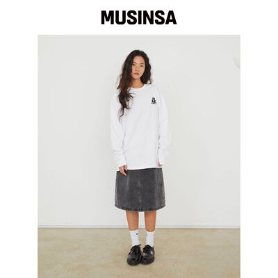 LMC HELLO LOSTY 黑色长袖T恤 MUSINSA韩国官网直邮进口