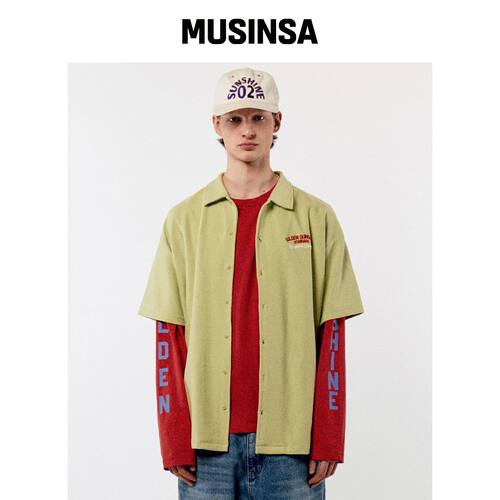 GOLDEN SUNSHINE 阳光短袖衬衫_MISTKIWI韩国官网直邮进口MUSINSA