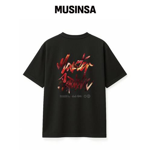 MONSTER REPUBLIC AUTHENTIC LOGO RED APPLE T 韩国官网直邮进口