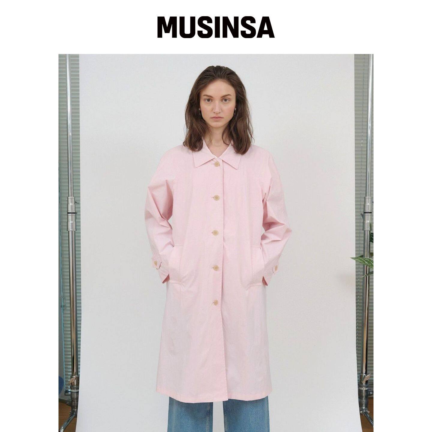 MUARMUS MOSS风衣 [粉色] MUSINSA韩国官网直邮进口
