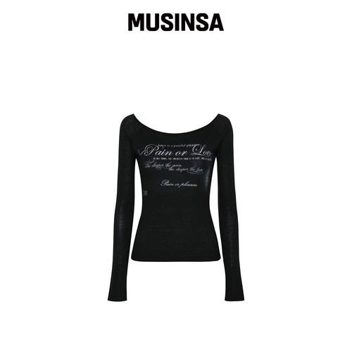 PAINORPLEASURE FOG TOP 黑色 MUSINSA韩国官网直邮进口