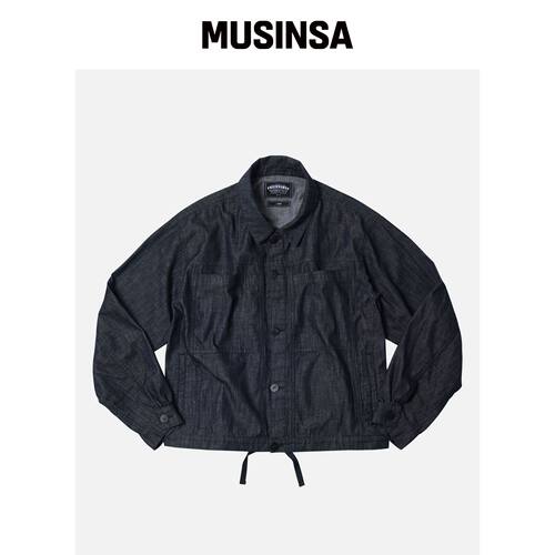 FRIZMWORKS 牛仔外套褶皱蓝色秋上衣休闲MUSINSA韩国官网直邮进口