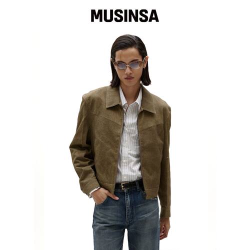 LMOOD 梅洛西部卡车司机夹克切割棕色 MUSINSA韩国官网直邮进口