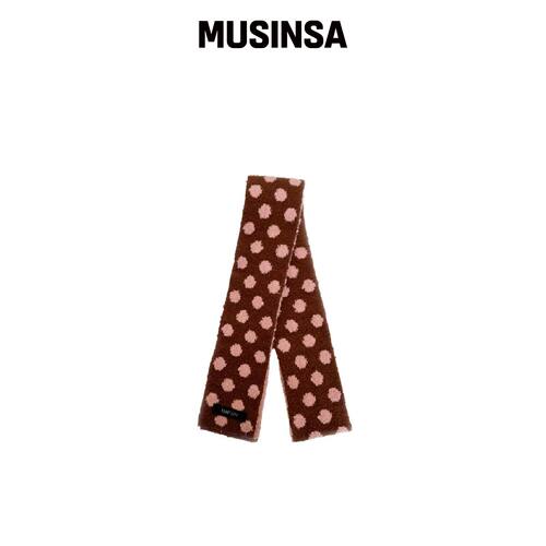KOOKEESEE 点点双色围巾（粉色/文胸背心） MUSI韩国官网直邮进口