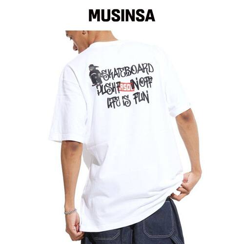 CREAM SODA LAB 百街短袖T恤 白色 黑色韩国官网直邮进口MUSINSA