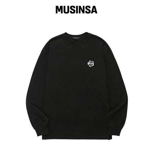 WISSY Mini Mark 长袖T恤 (WLS036) VLACK韩国官网直邮进口