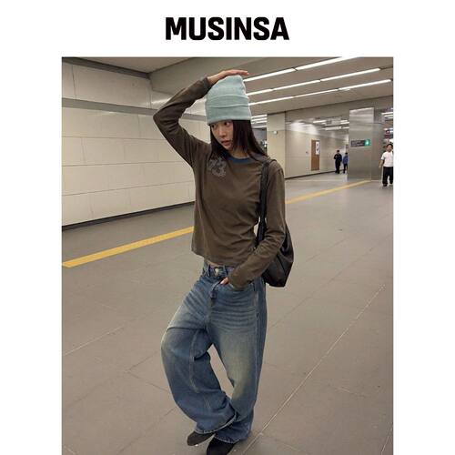 MAINBOOTH THIRTEEN T恤（棕色） MUSINSA韩国官网直邮进口