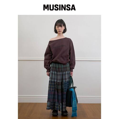 NOCONTENT 288. 保护格纹裙 _ 格纹 MUSINSA韩国官网直邮进口