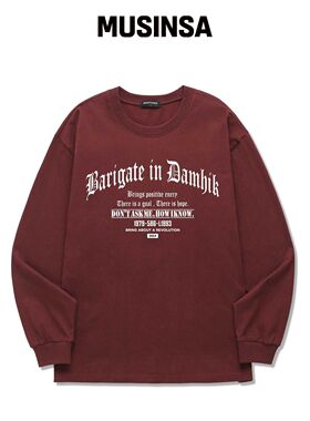 BARIGATE L1993 长袖 (BLS032) 酒红色 MUSINSA韩国官网直邮进口