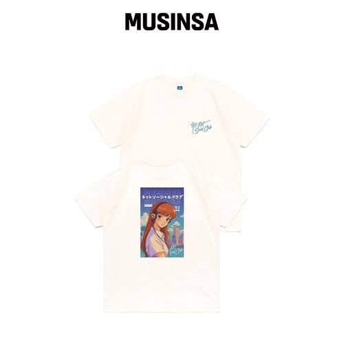 NET SOCIAL CLUB CITY POP GIRL TEE (象牙白) M韩国官网直邮进口