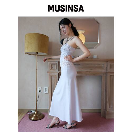 LOSESLEEPOVER 蕾丝吊带连衣裙性感修身MUSINSA韩国官网直邮进口