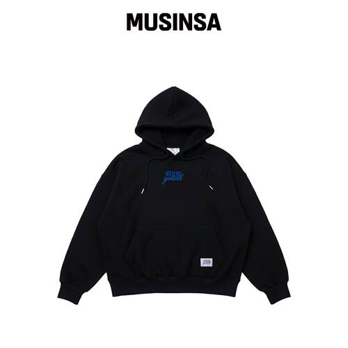 STIGMA [STGM youth] ROSE连帽卫衣黑色 MUSINSA韩国官网直邮进口