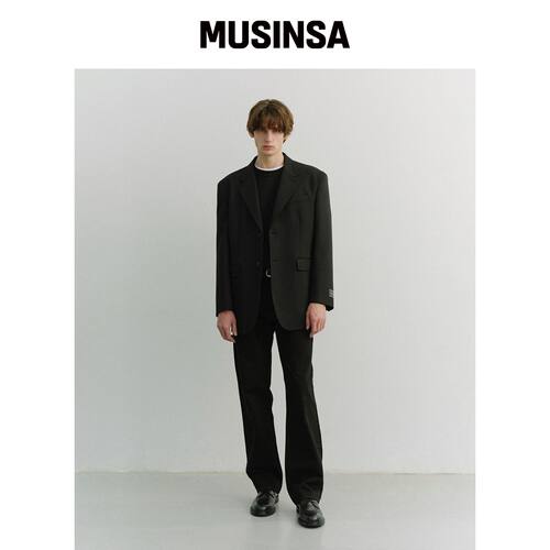 DUNST FOR MEN 宽松羊毛西装外套_男女通用_UDJA韩国官网直邮进口
